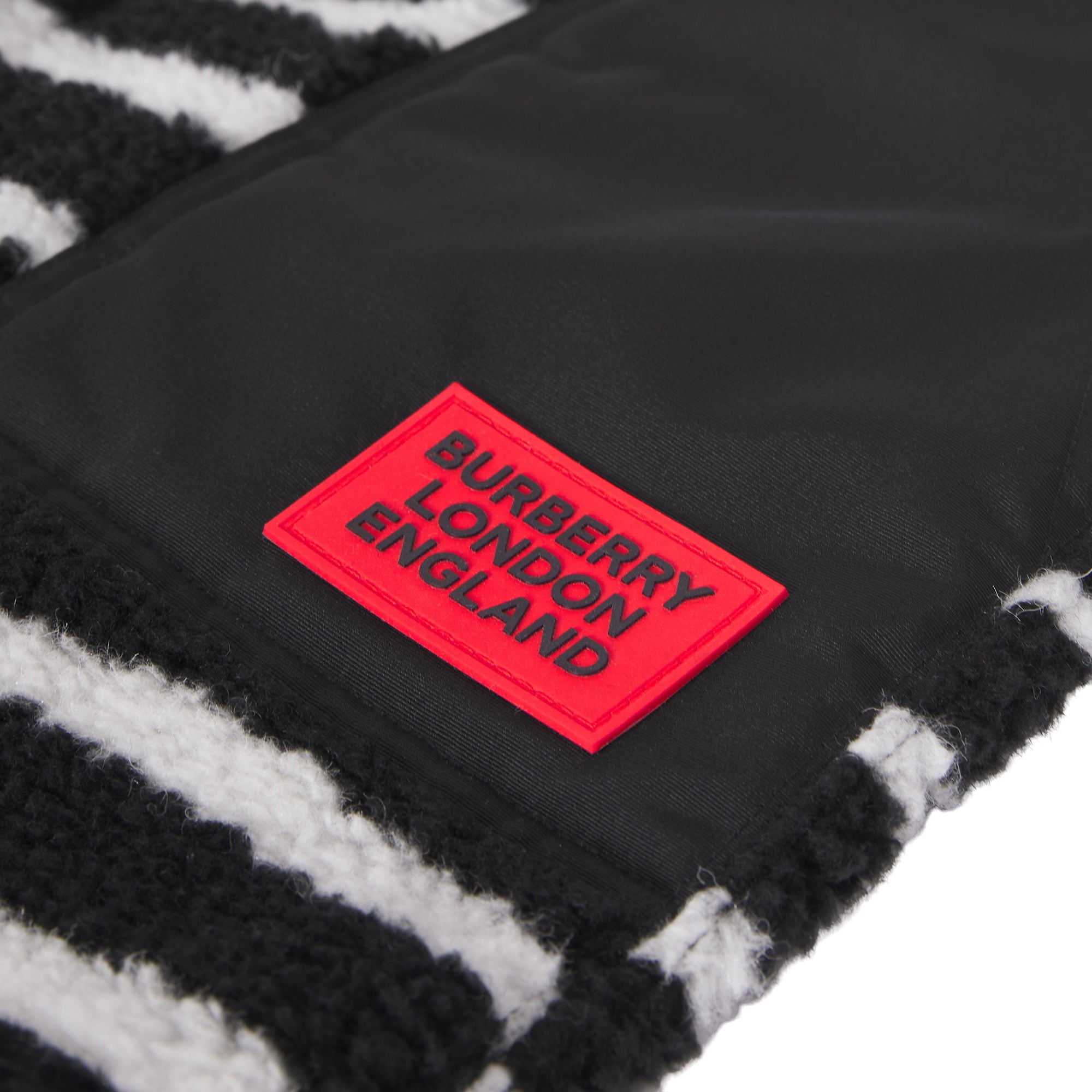 Short en jacquard molletonné à imprimé zèbre avec logo - Black
