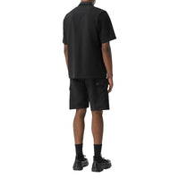 Short cargo en mohair et laine - Black