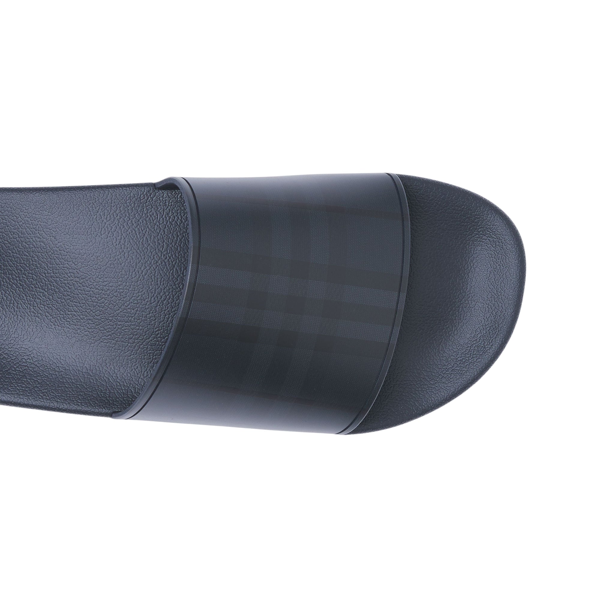 Mules plates à motif London check - Dark Blue