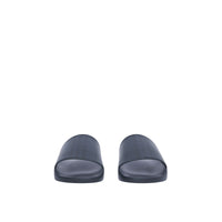 Mules plates à motif London check - Dark Blue