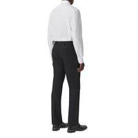 Chemise oversize en satin de coton à logo - White