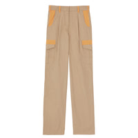 Pantalon cargo court en coton technique - Honey
