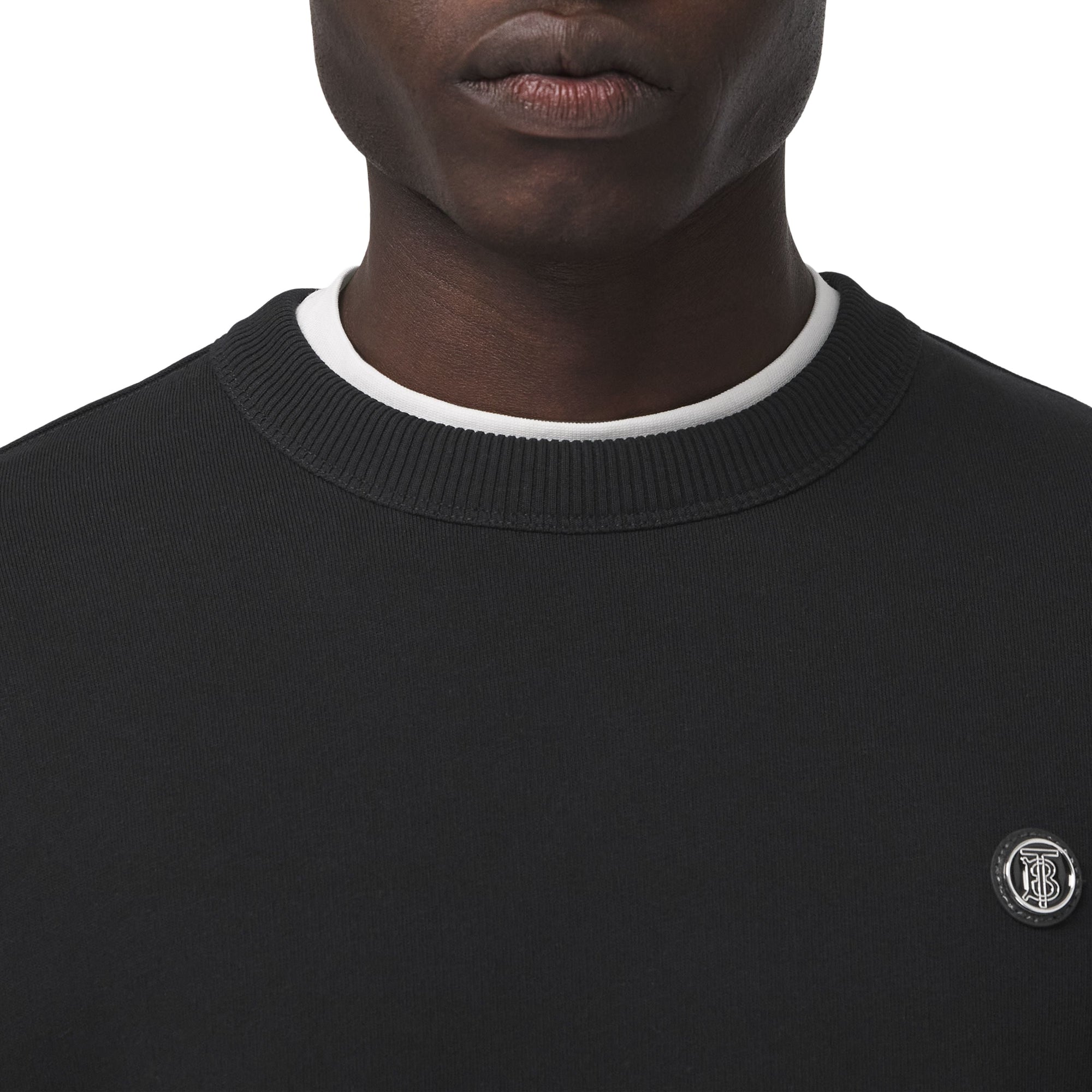 Sweat à motif monogramme - Black