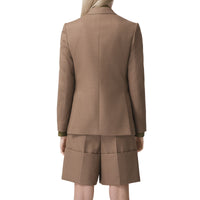 Veste tailleur en laine - Deep Taupe