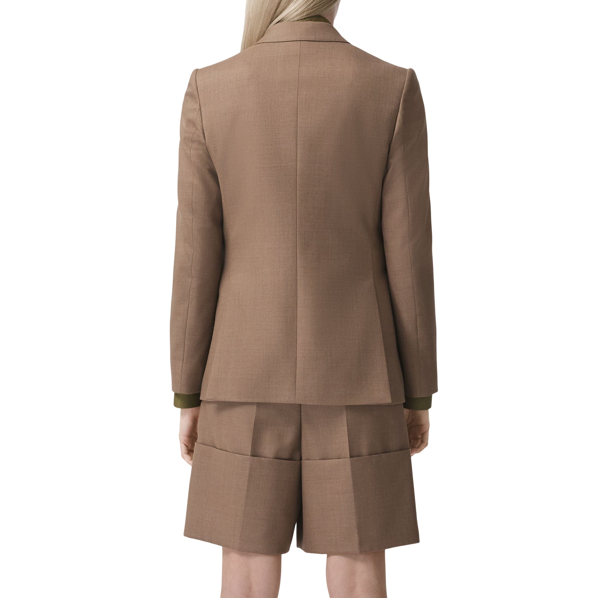 Veste tailleur en laine - Deep Taupe
