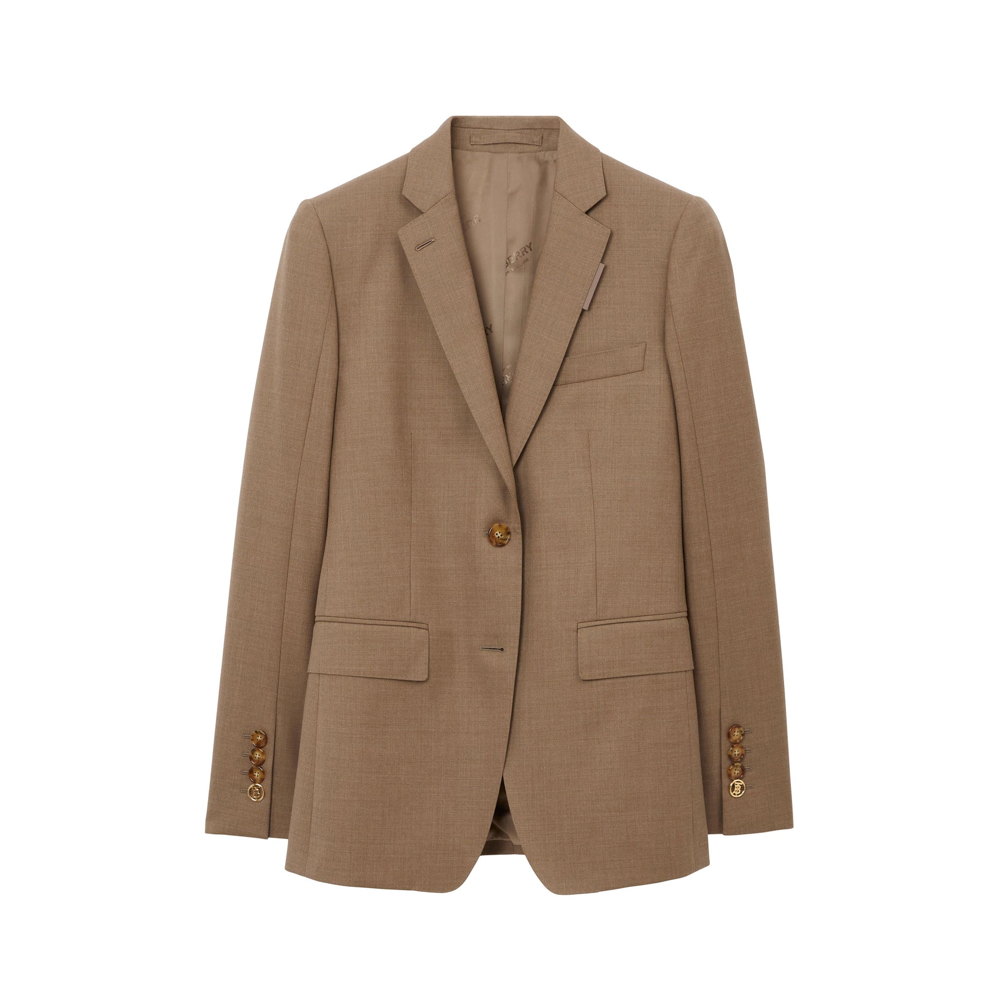 Veste tailleur en laine - Deep Taupe