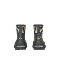 Bottes de pluie à motif House check Panel - Black & Archve Beige