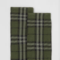 Chaussettes en coton et cachemire mélangés - Military Green