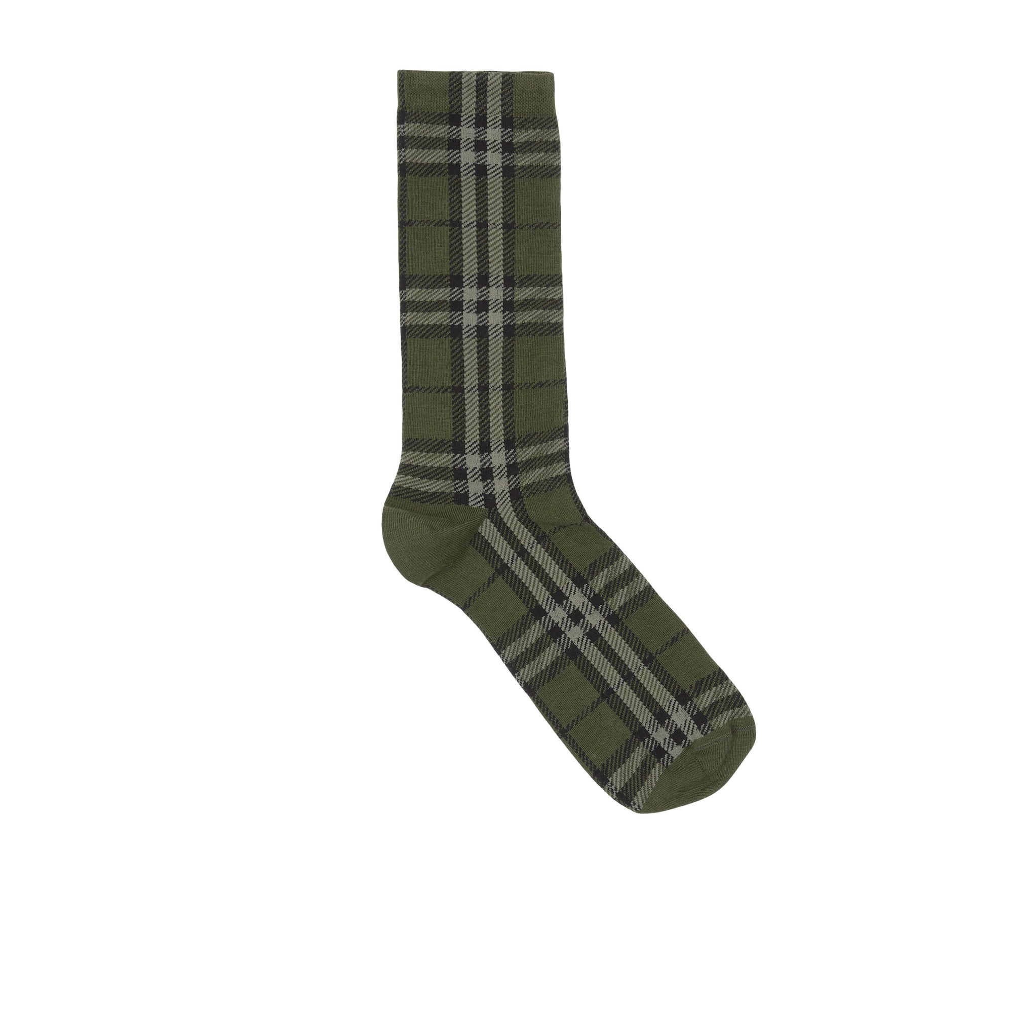 Chaussettes en coton et cachemire mélangés - Military Green