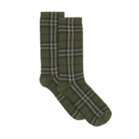 Chaussettes en coton et cachemire mélangés - Military Green