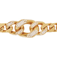 Bracelet à maillons plaqué or avec cristaux - Antique Gold