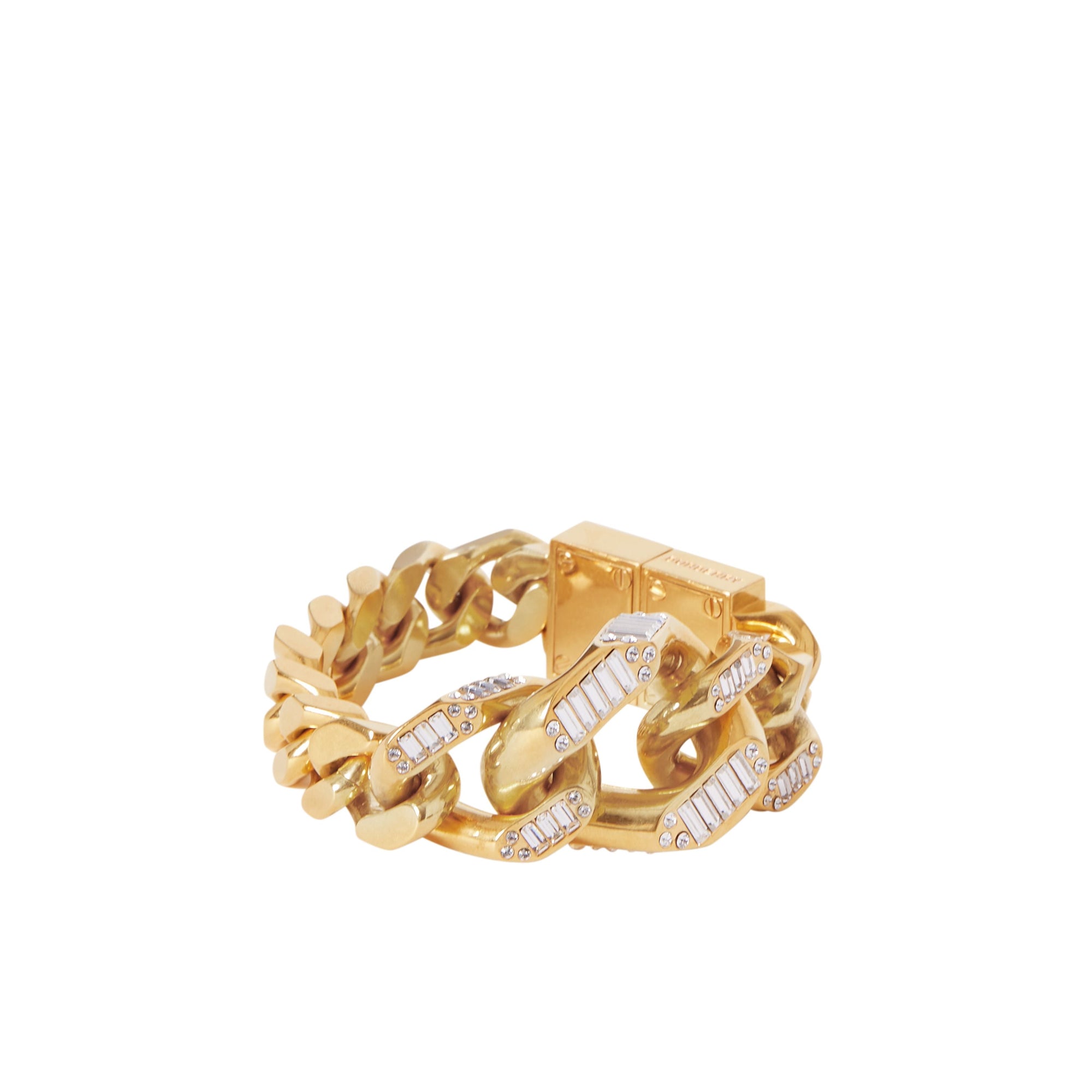 Bracelet à maillons plaqué or avec cristaux - Antique Gold