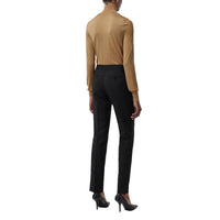 Pull à col entonnoir en laine et soie mélangées - Camel