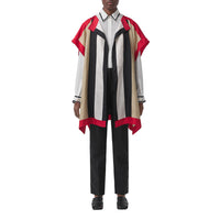 Cape en sergé de soie à rayures iconiques - Archive Beige