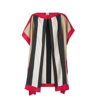 Cape en sergé de soie à rayures iconiques - Archive Beige