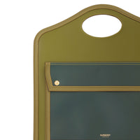 Sac Pocket moyen en cuir color-block - Juniper Green