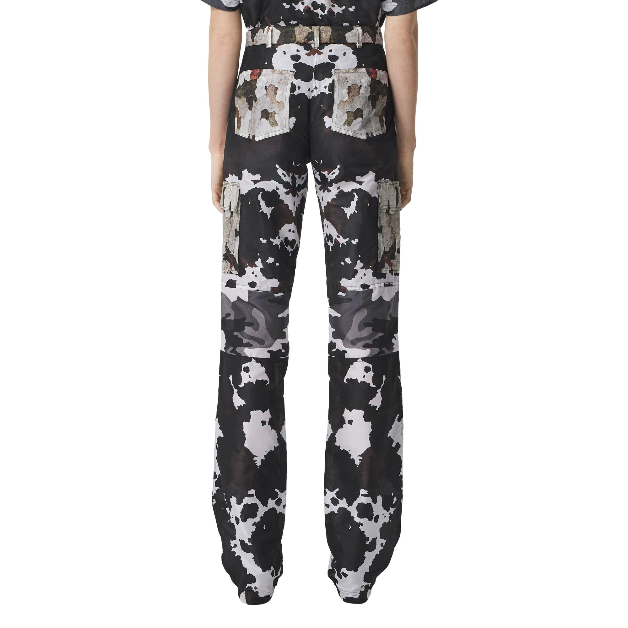 Pantalon cargo à imprimé camouflage - Honey