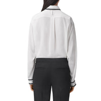 Chemise en crêpe de soie de Chine Horseferry - Natural White