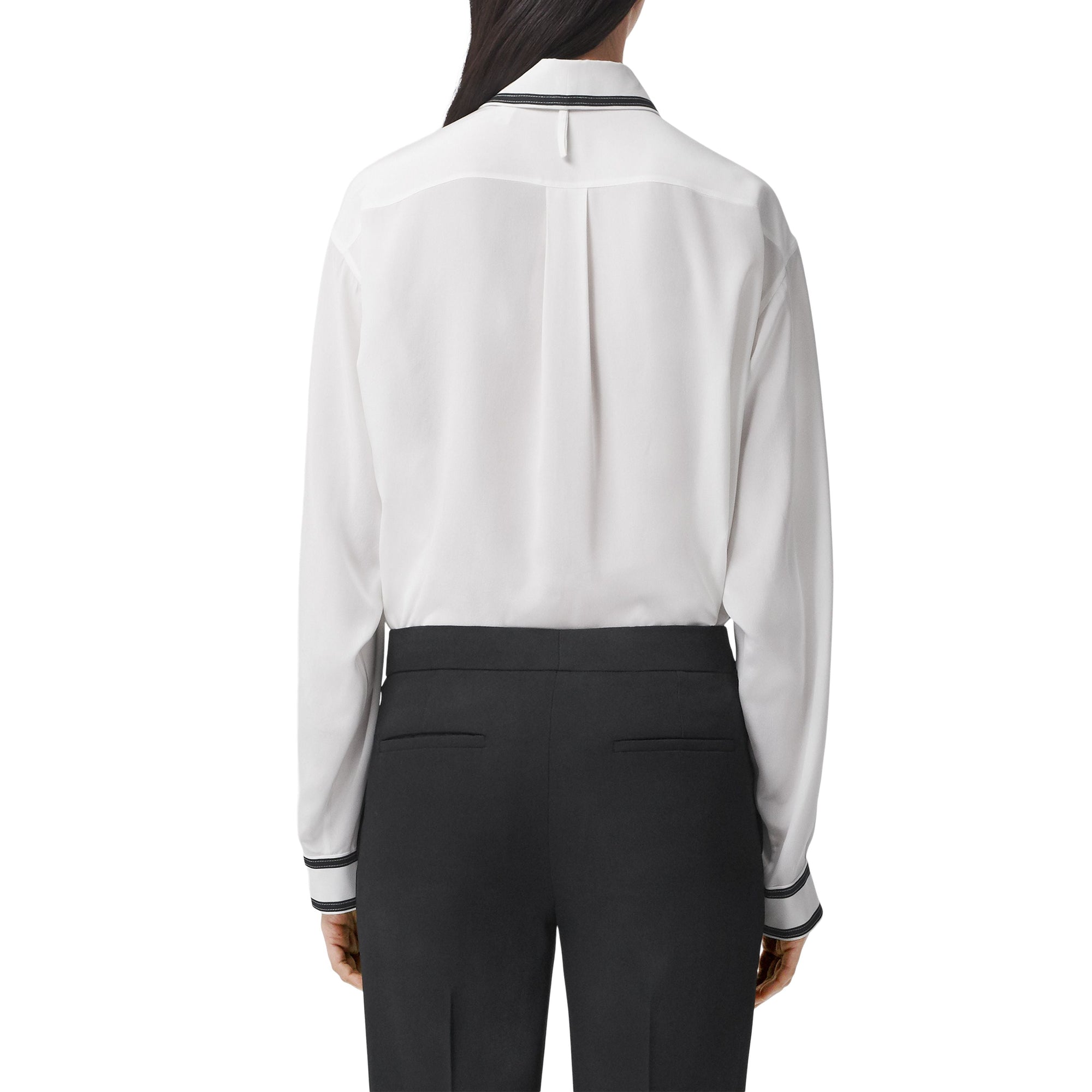 Chemise en crêpe de soie de Chine Horseferry - Natural White