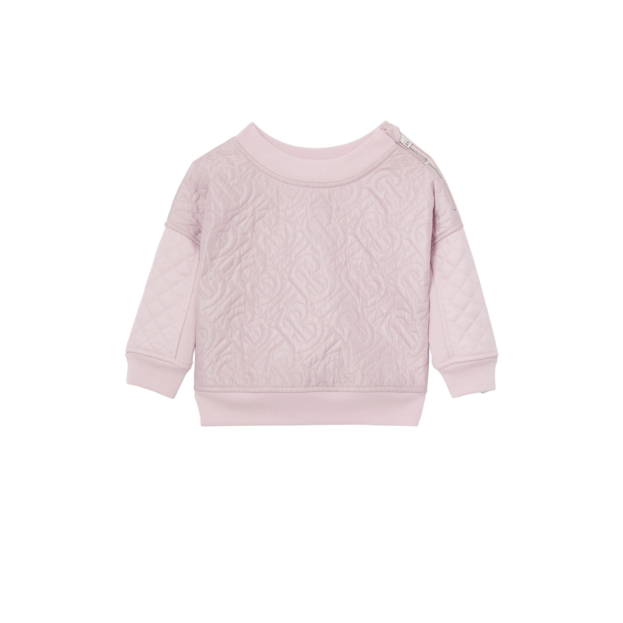 Sweat-shirt en coton matelassé Monogram - Pastel Pink
