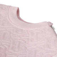 Sweat-shirt en coton matelassé Monogram - Pastel Pink