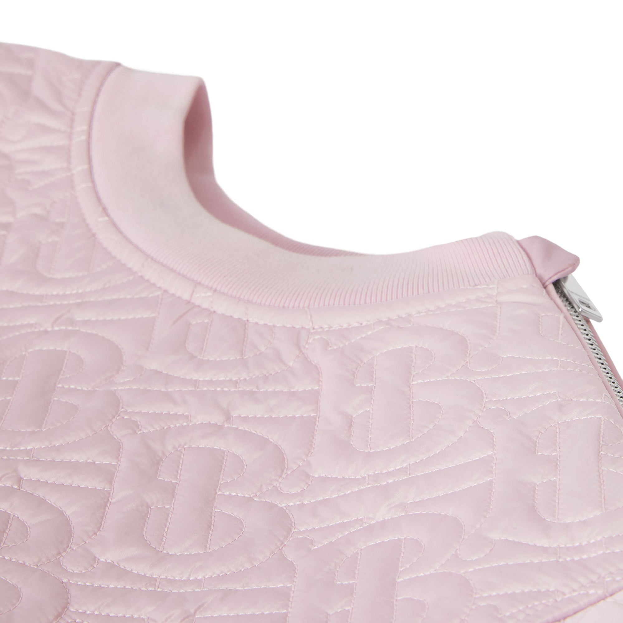 Sweat-shirt en coton matelassé Monogram - Pastel Pink