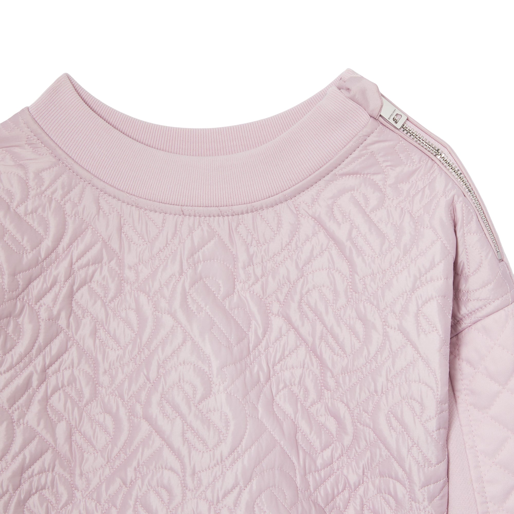 Sweat-shirt en coton matelassé Monogram - Pastel Pink