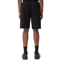 Short à cordon de serrage et motif cerf brodé - Black