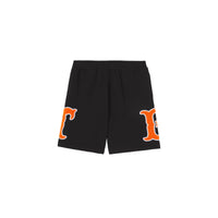 Short en coton à lettres - Black