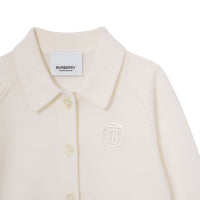 Cardigan en laine Monogram - Natural White