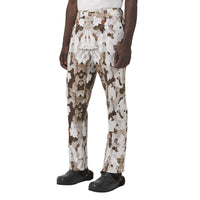 Pantalon cargo à imprimé camouflage - Honey