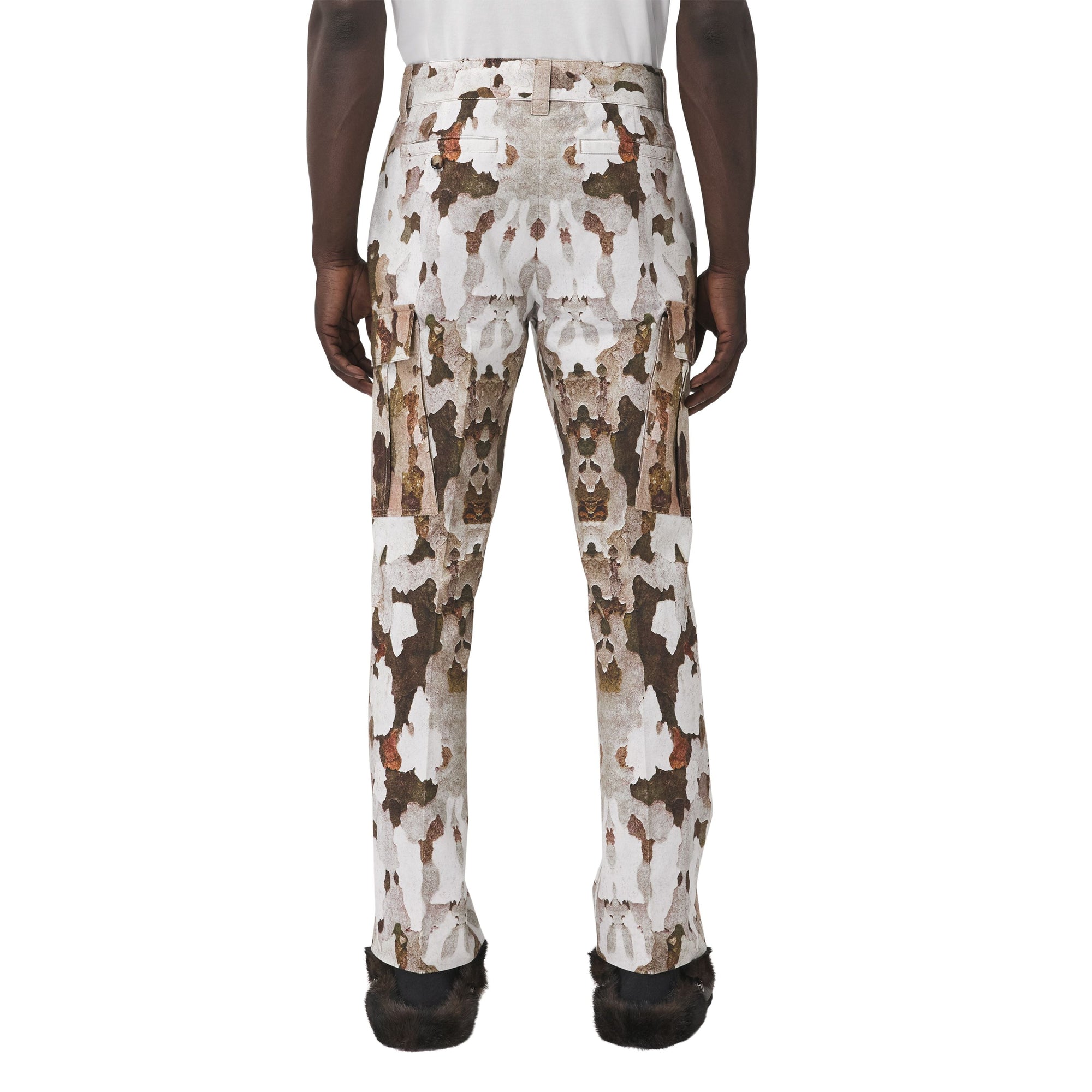 Pantalon cargo à imprimé camouflage - Honey
