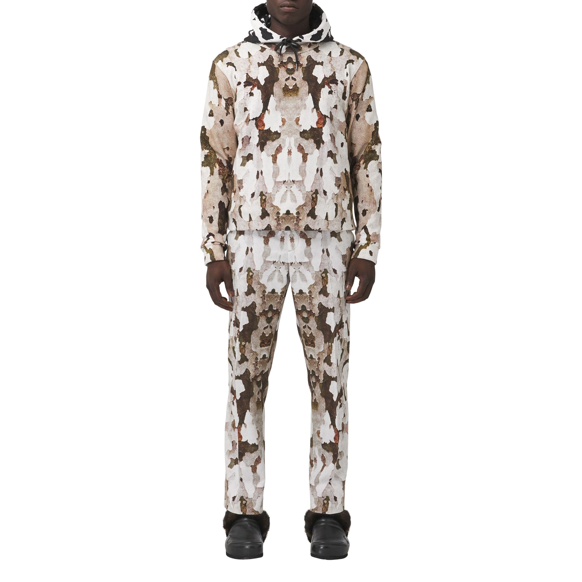 Pantalon cargo à imprimé camouflage - Honey