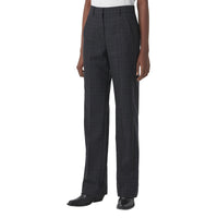 Pantalon tailleur en laine Check - Dark Charcoal Check