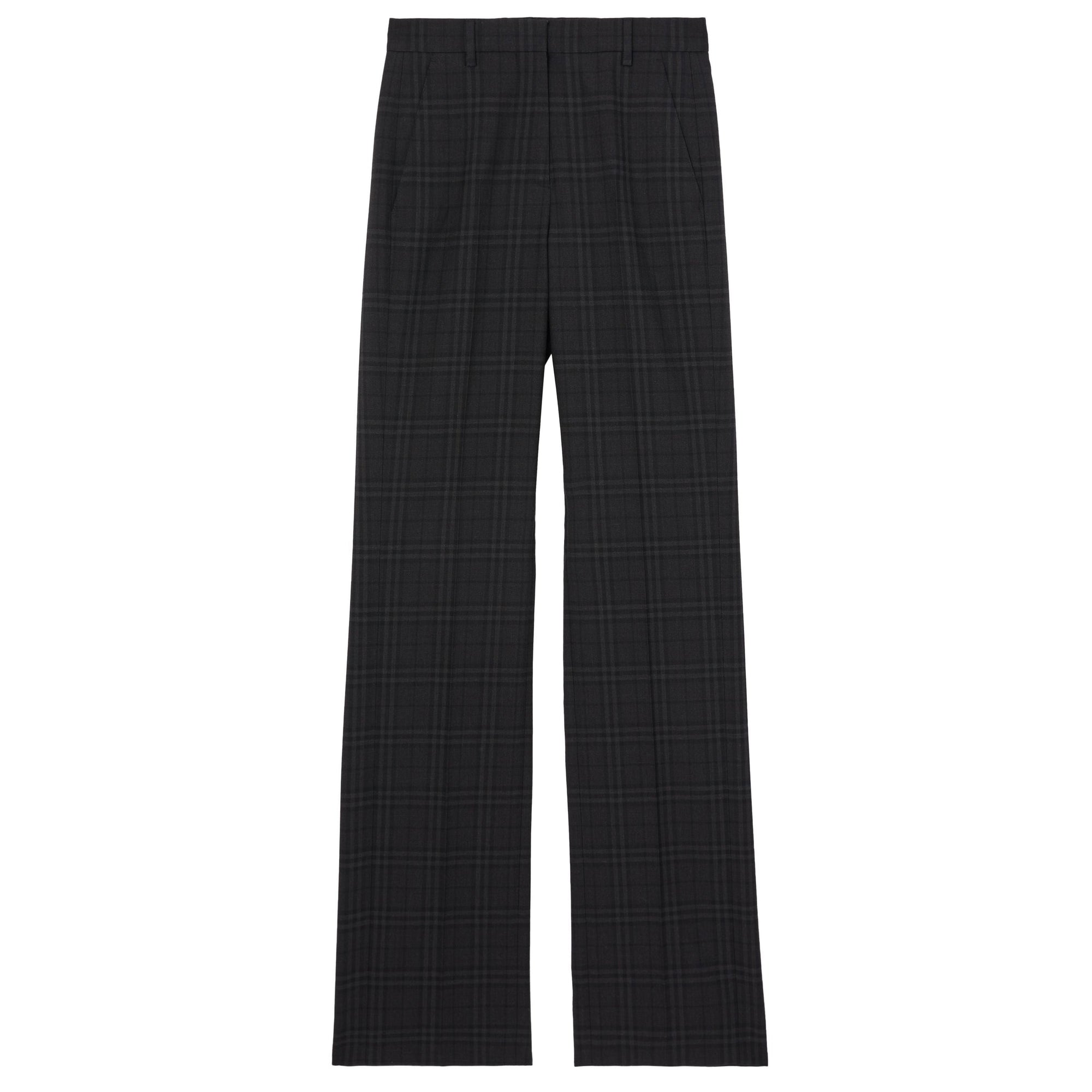 Pantalon tailleur en laine Check - Dark Charcoal Check