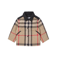 Veste matelassée à logo appliqué - Archive Beige Check