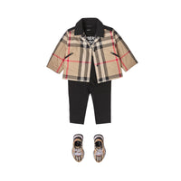 Veste matelassée à logo appliqué - Archive Beige Check