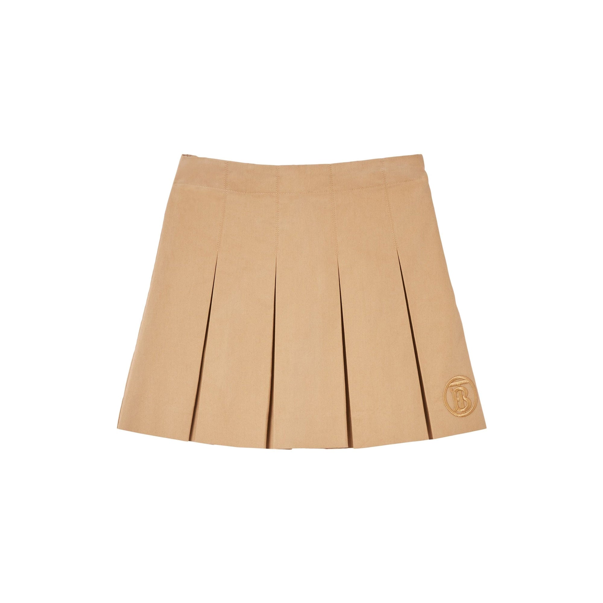 Jupe plissée à motif monogramme - Archive Beige