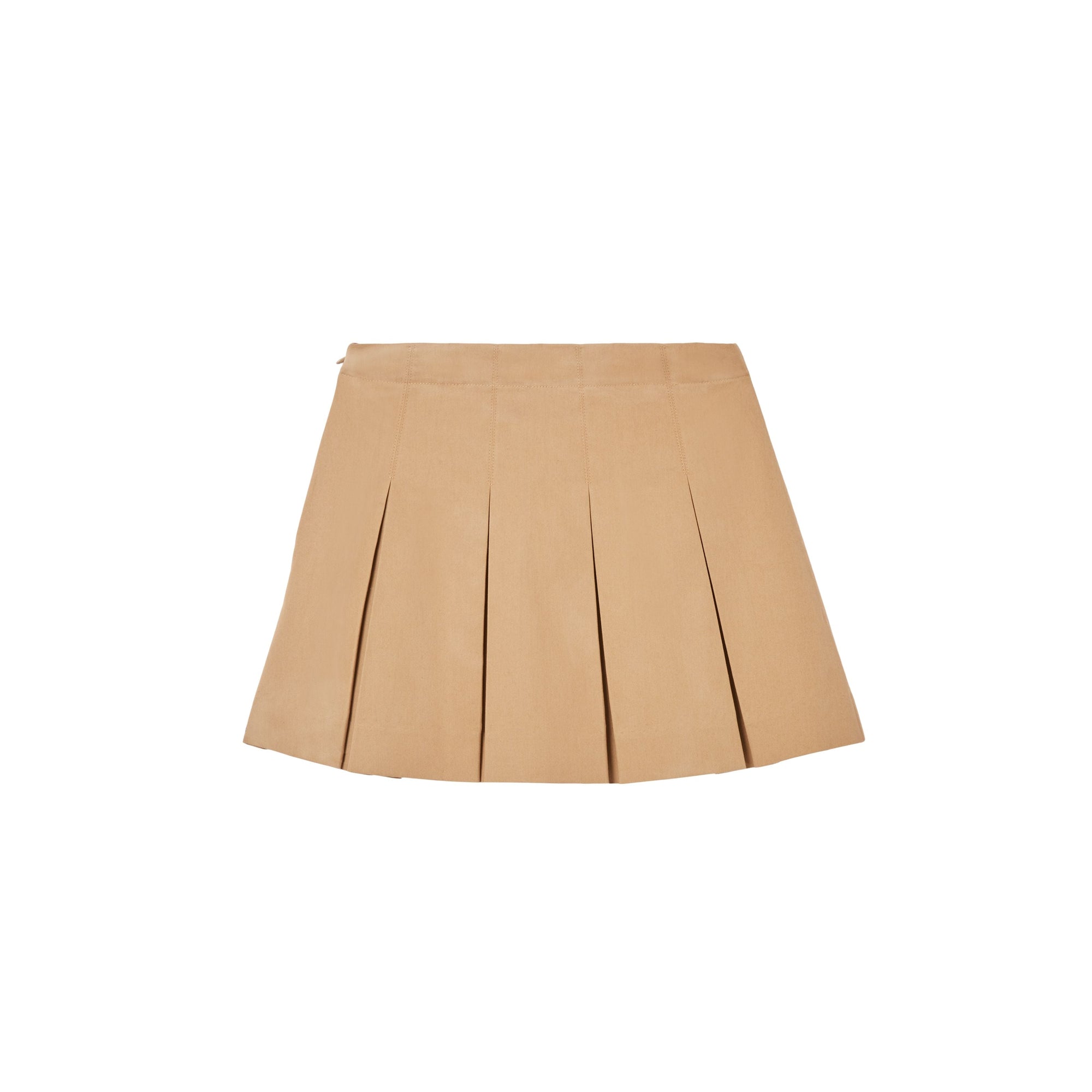 Jupe plissée à motif monogramme - Archive Beige