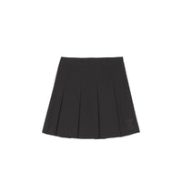 Jupe plissée à motif monogramme - Black