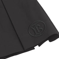Jupe plissée à motif monogramme - Black