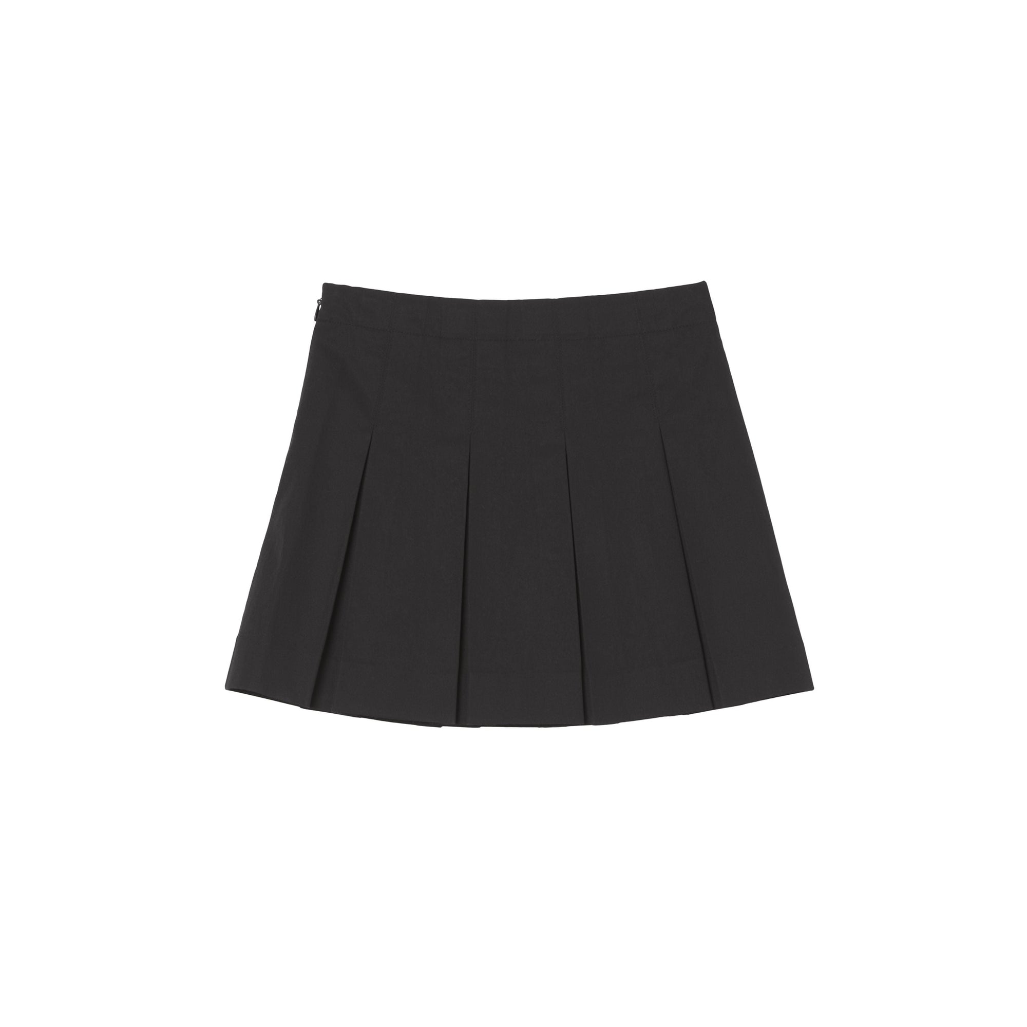 Jupe plissée à motif monogramme - Black