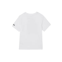 T-shirt en coton à imprimé montage - White