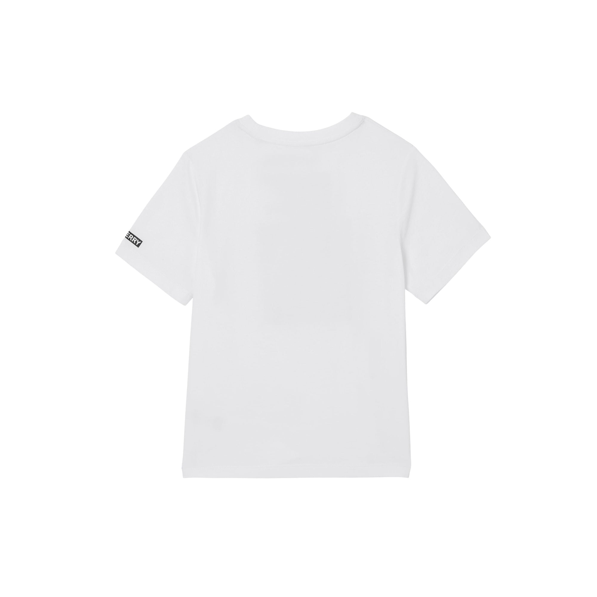 T-shirt en coton à imprimé montage - White