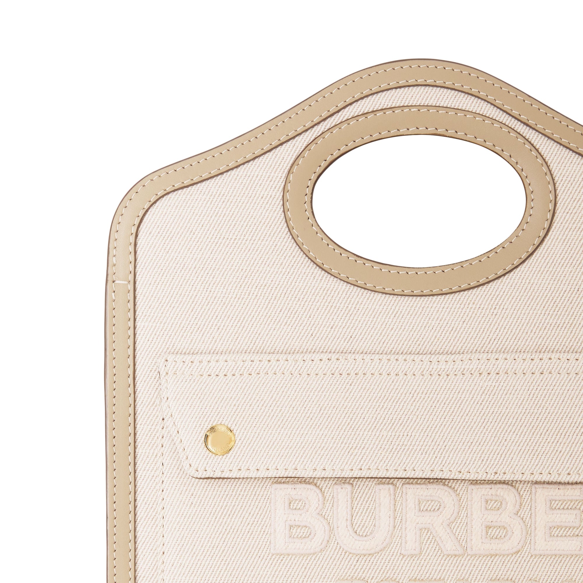 Mini sac Pocket en toile de lin et coton Horseferry - Ecru