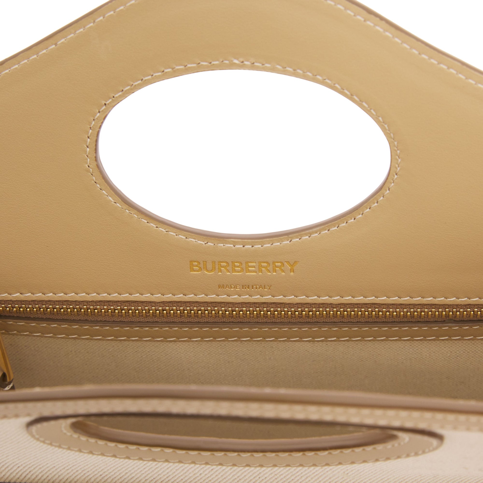 Mini sac Pocket en toile de lin et coton Horseferry - Ecru