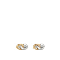 Boutons de manchette à maillon plaqués or et palladium - Antique Gold & Silver