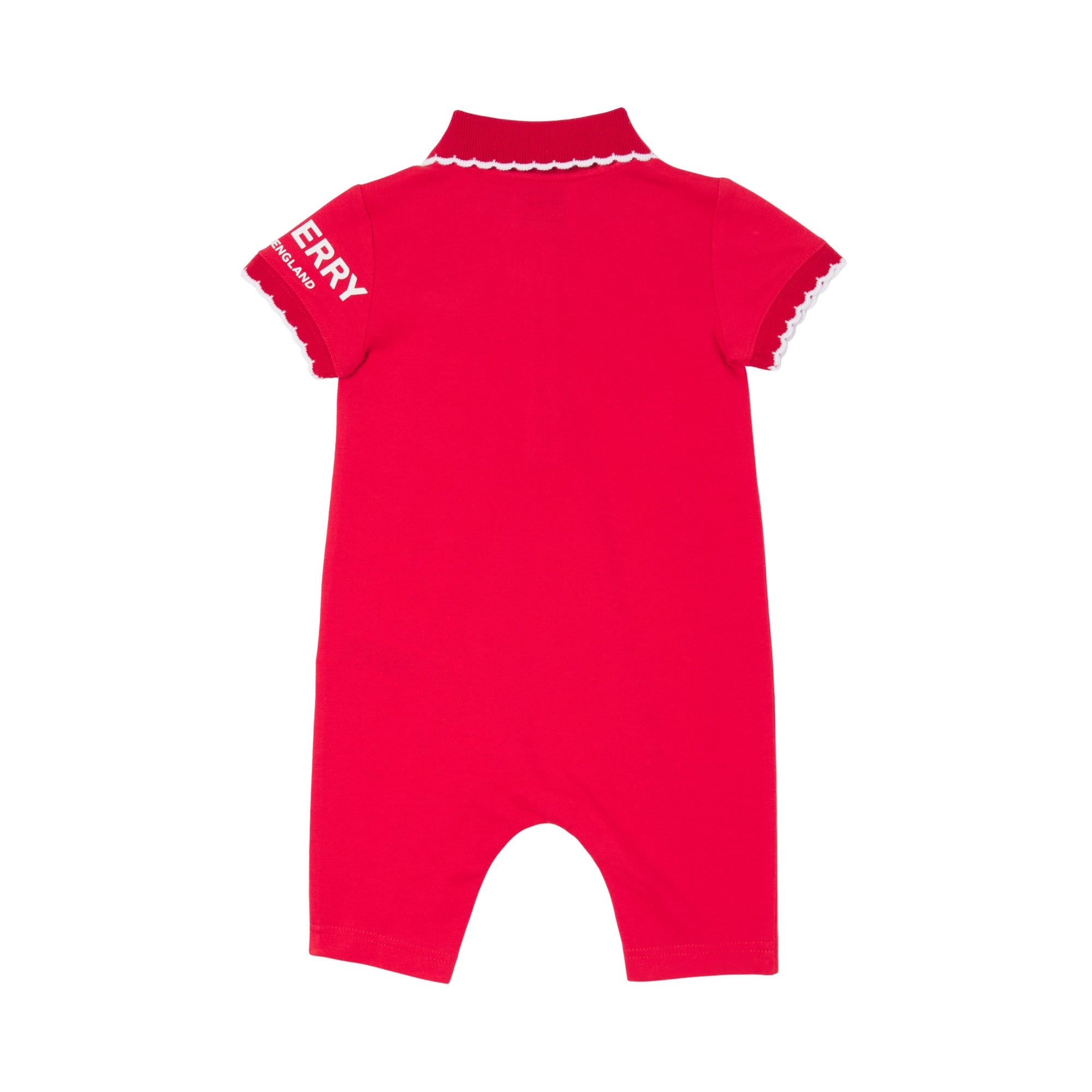 Combinaison en piqué de coton à motif Thomas Bear - Bright Red