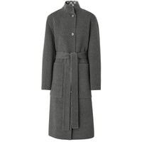 Manteau réversible en laine à motif check - Shale Grey Check