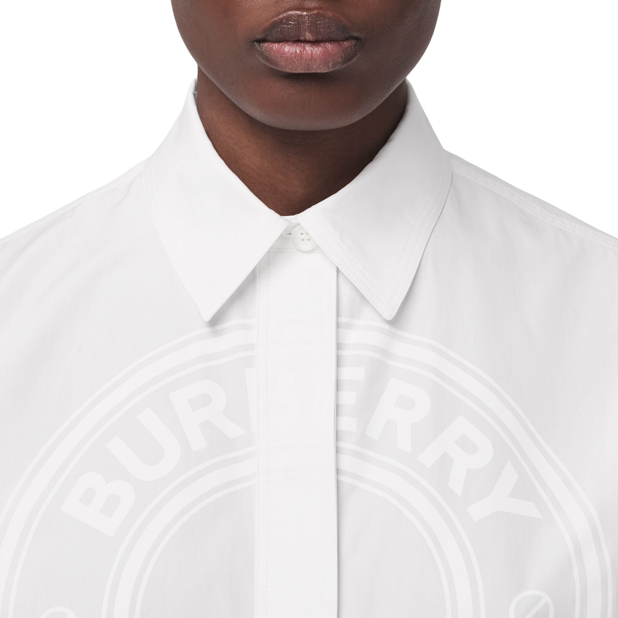 Chemise Oxford oversize en coton avec logo - Optic White